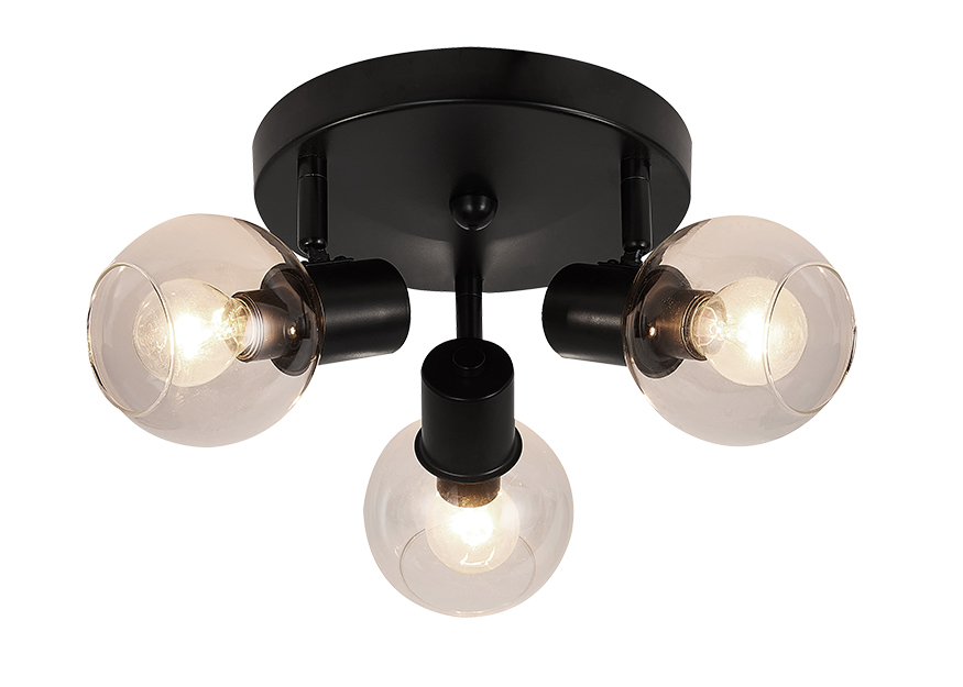 OSIRA Plafond licht 3x E14 helder glas