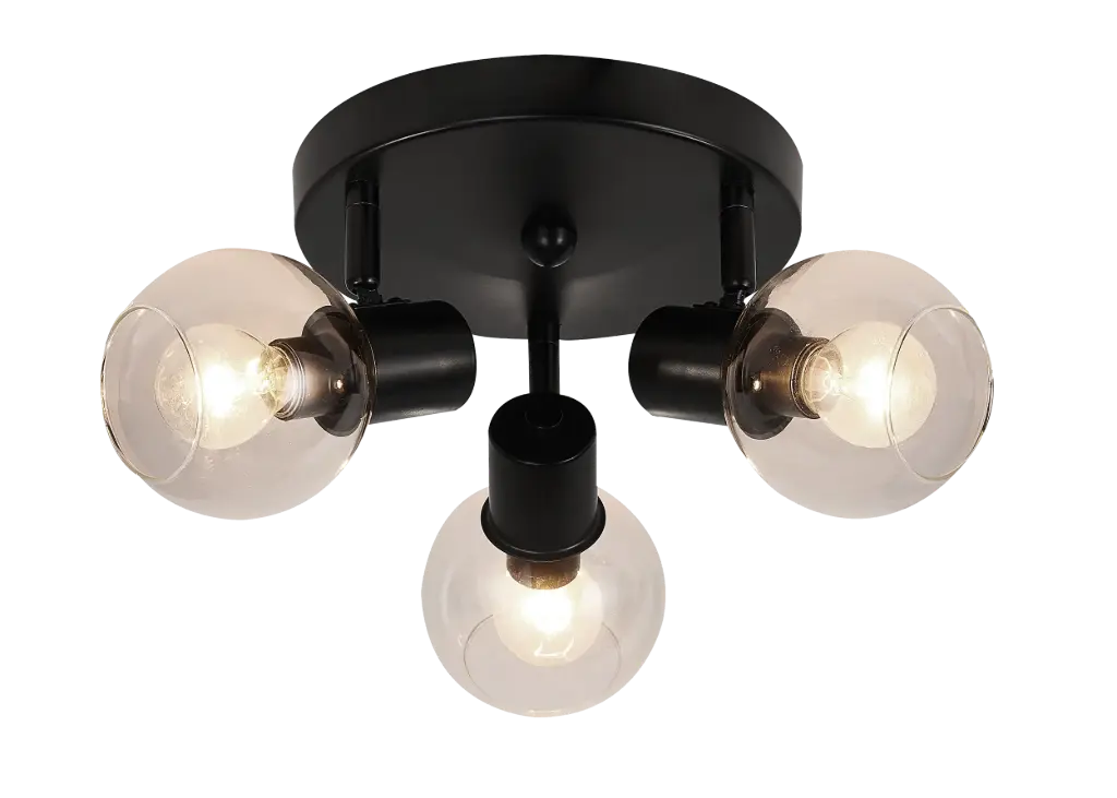 OSIRA Plafond licht 3x E14 helder glas