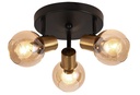 OSIRA Plafond licht 3x E14 amber glas