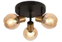 OSIRA Plafond licht 3x E14 amber glas