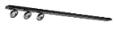 AEON-3 XXL zwart 3x AR111 (incl) 1800mm basis voor pendels