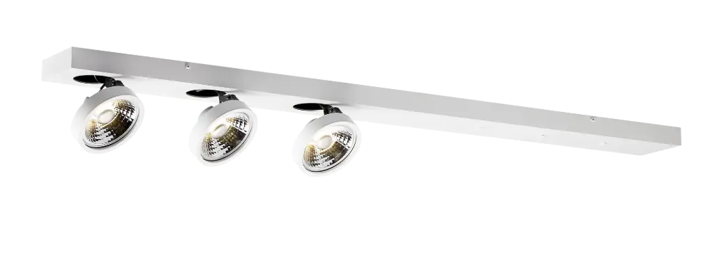 AEON-3 XL wit 3x AR111 (incl) 1200mm basis voor pendels