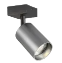 TABOO 1L GU10 (excl) zwart + geborsteld staal, spot