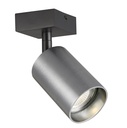 TABOO 1L GU10 (excl) zwart + geborsteld staal, spot