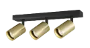 TABOO 3L GU10 (excl) black + brushed gold, ceiling light