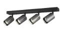 TABOO 4L GU10 (excl) black + brushed steel, ceiling light