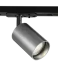 TABOO 1L monofase trackspot GU10 (excl) zwart + geborsteld staal