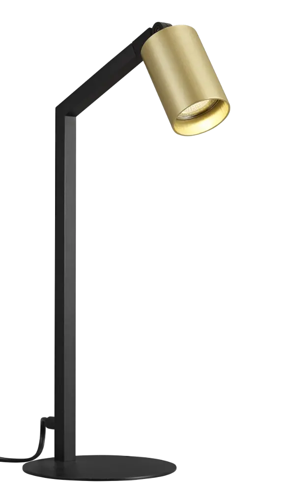 TABOO 1L GU10 (excl) black + brushed gold, table lamp