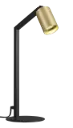 TABOO 1L GU10 (excl) noir + or brossé, lampe de table