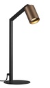 TABOO 1L GU10 (excl) zwart + geborsteld brons, tafellamp