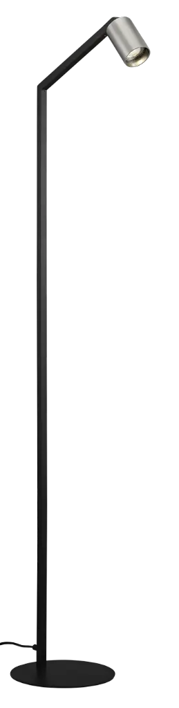 TABOO 1L GU10 (excl) black + brushed steel, floorlamp