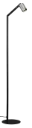 TABOO 1L GU10 (excl) noir + acier brossé, lampadaire