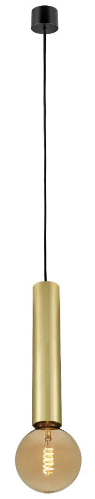 TABOO suspension E27 (excl) noir + or brossé