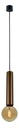 TABOO pendel E27 (excl) zwart + geborsteld brons
