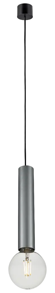 TABOO pendant E27 (excl) black + brushed steel