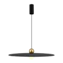 JUTTU 8W LED Pendel Ø600mm dimbaar vilt donker grijs / licht grijs