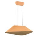 ITZU 8,7W LED Pendel 550x550mm dimbaar vilt licht bruin / grijs