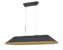 FONIC 23W LED Pendel 1090x401mm dimbaar vilt donker / licht grijs