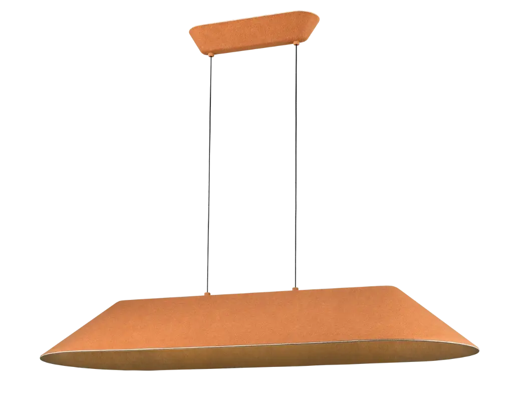 FONIC 23W LED Pendant 1090x401mm dimmable felt light brown / gray