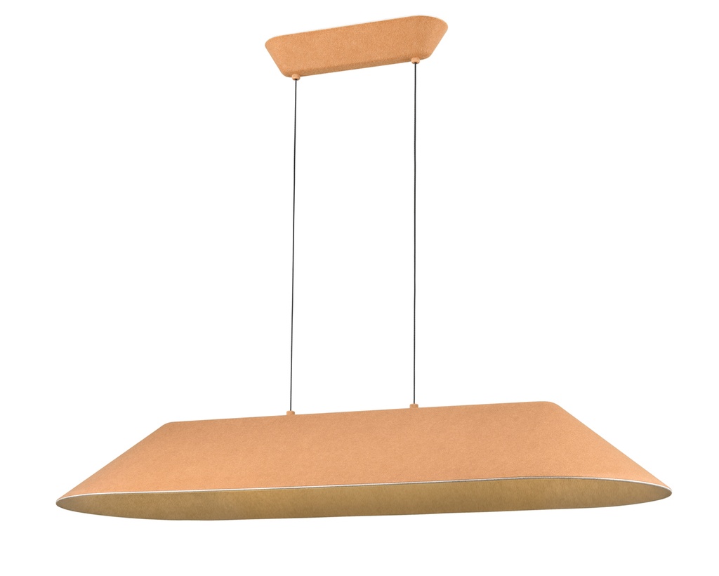 FONIC 23W LED Pendel 1090x401mm dimbaar vilt licht bruin / grijs