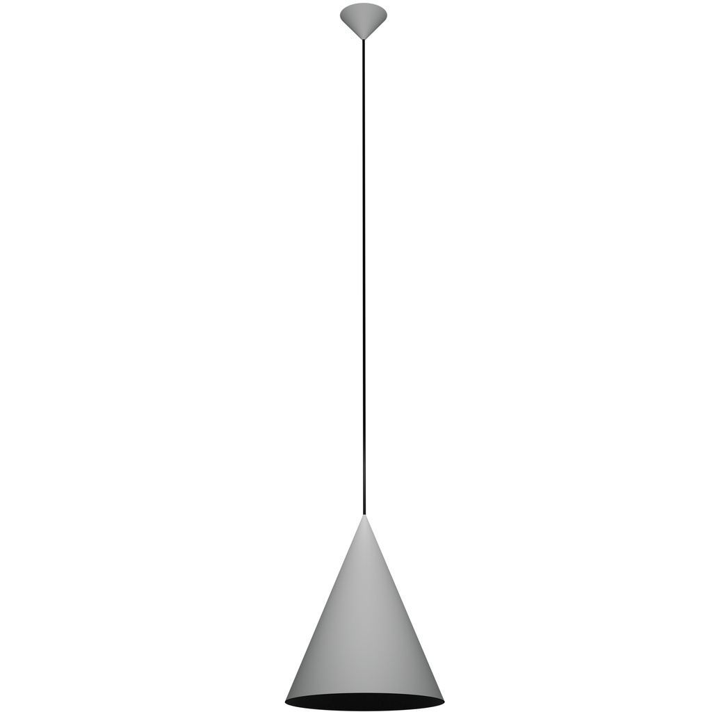 MIRAGO 1xE27 Pendel Ø350mm grijs / zwart