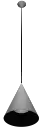 MIRAGO 1xE27 Pendel Ø350mm grijs / zwart