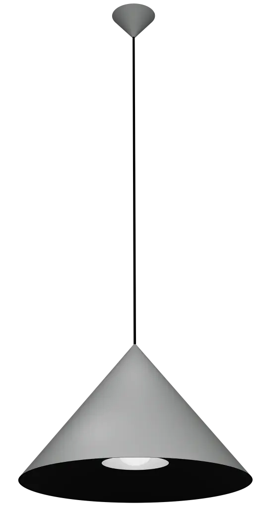 MIRAGO 1xE27 Pendel Ø550mm grijs / zwart
