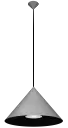 MIRAGO 1xE27 Pendel Ø550mm grijs / zwart