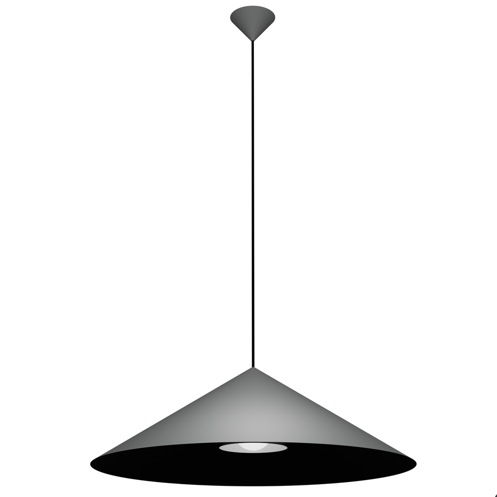 MIRAGO 1xE27 Pendel Ø750mm grijs / zwart