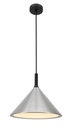 KOTO 1xE27 Pendel Ø295mm zilver / zwart / wit