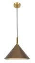 KOTO 1xE27 Pendel Ø295mm brons / goud / wit