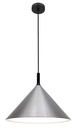 KOTO 1xE27 Pendel Ø395mm zilver / zwart / wit