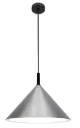 KOTO 1xE27 Pendel Ø395mm zilver / zwart / wit