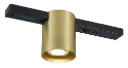 BABAR rnd 1xGU10 excl monofase track spot geborsteld goud
