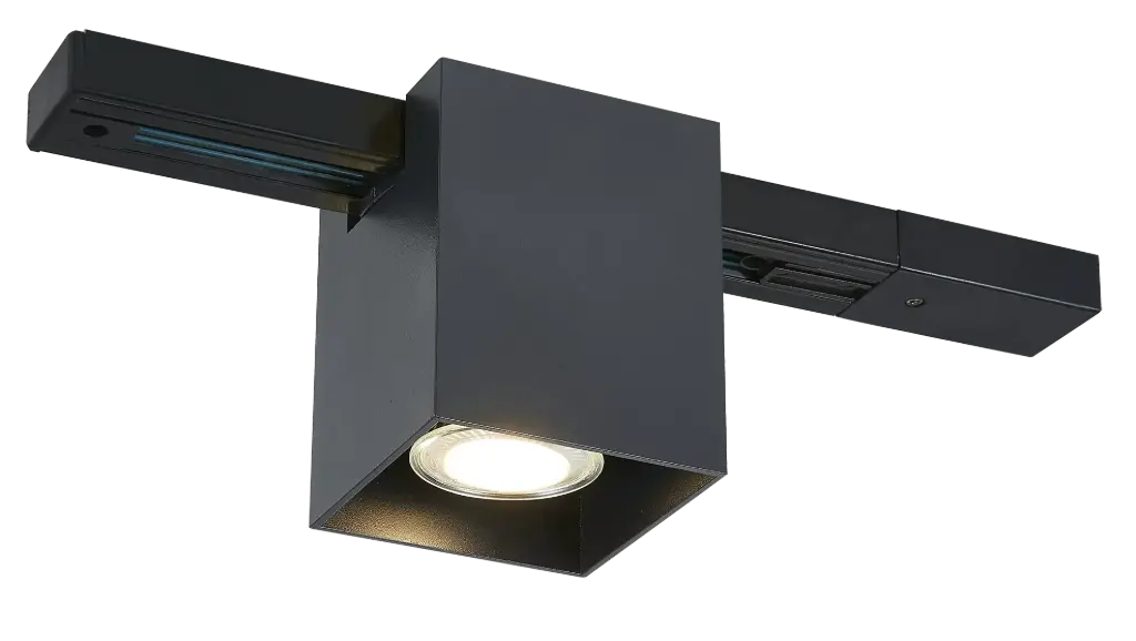 BABAR sqr 1xGU10 excl Plafondlicht 1F-track zwart