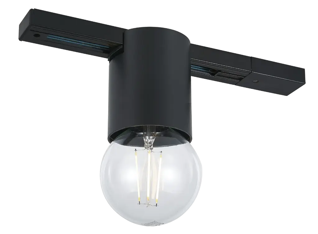 BABU 1xE27 excl monofase track ceiling light black