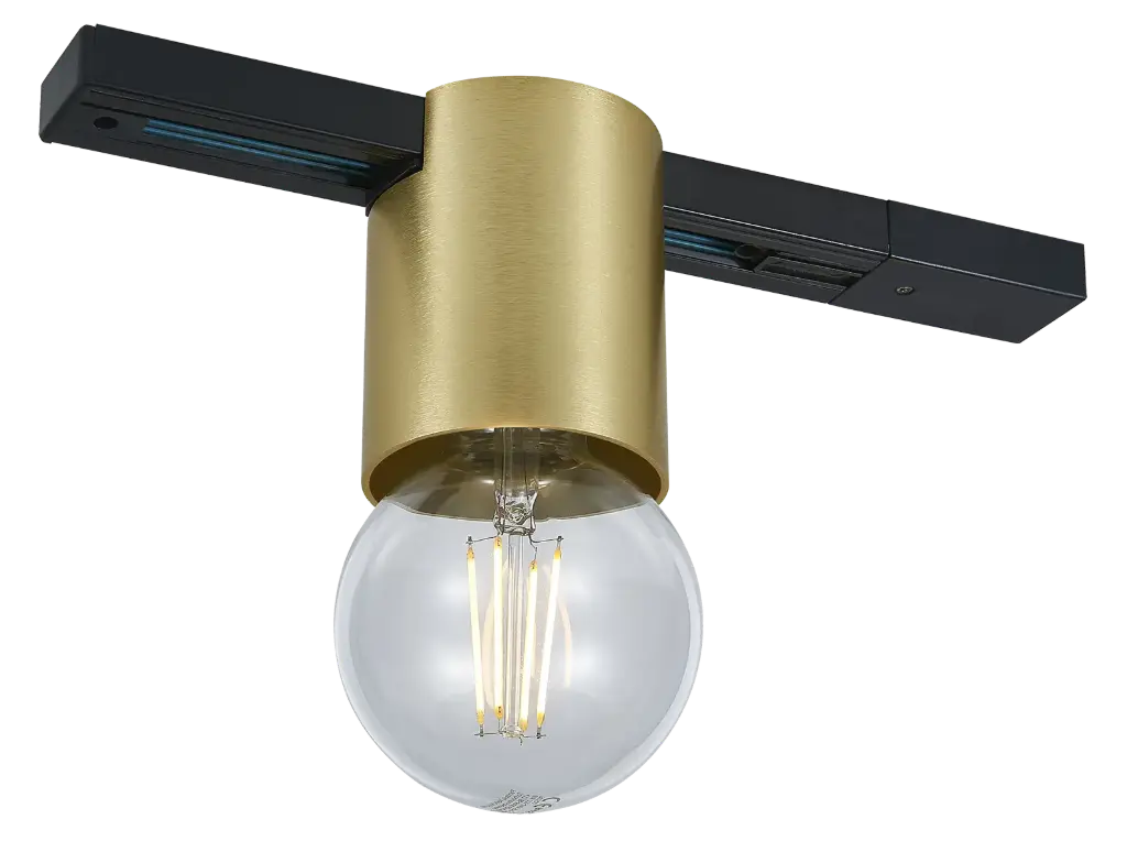 BABU 1xE27 excl monofase track ceiling light brushed gold