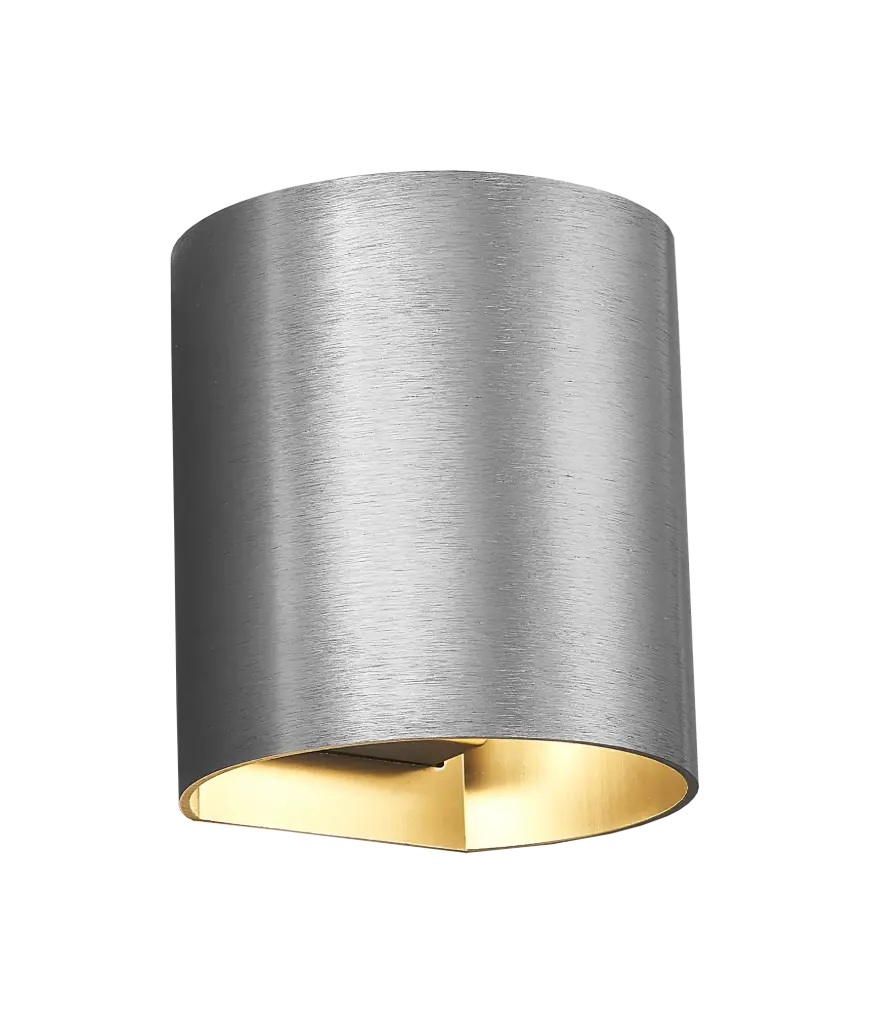 RADU Wall light brushed steel G9 excl (max 40W)