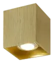 BABAR Plafondlicht geborsteld goud vierkant 1xGU10 excl (max 50W)