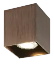 BABAR Plafondlicht geborsteld brons vierkant 1xGU10 excl (max 50W)