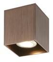 BABAR Plafondlicht geborsteld brons vierkant 1xGU10 excl (max 50W)