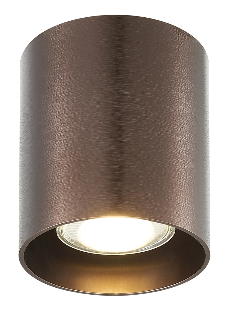 BABAR Plafondlicht geborsteld brons rond 1xGU10 excl (max 50W)