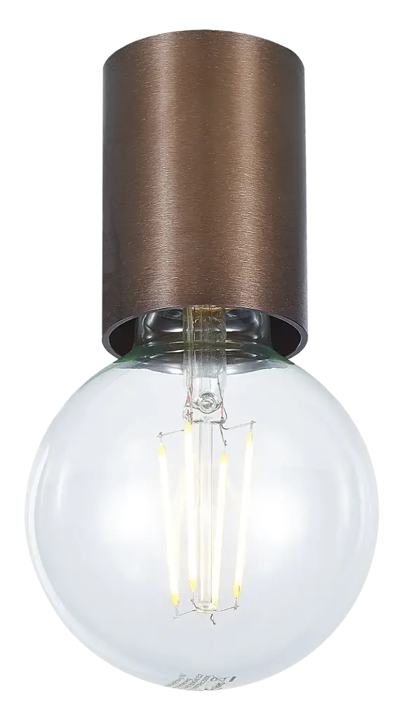 BABU Plafondlicht geborsteld brons, 1x E27 excl (Ø56x90)