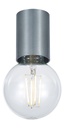 BABU Plafondlicht geborsteld staal, 1x E27 excl (Ø56x90)