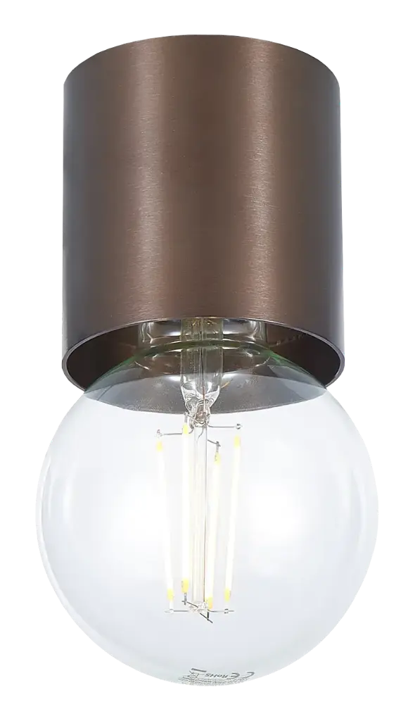 BABU Plafondlicht geborsteld brons 1x E27 excl (Ø80x84)