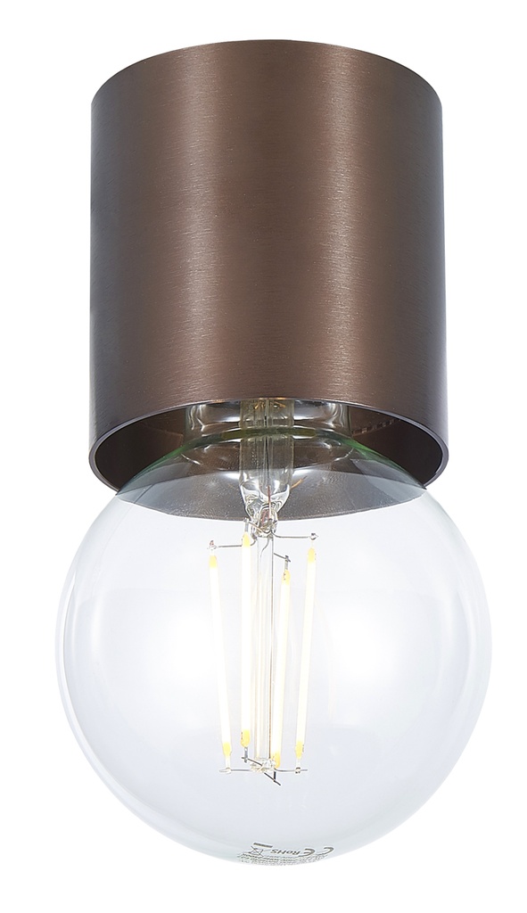 BABU Plafondlicht geborsteld brons 1x E27 excl (Ø80x84)