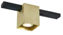 BABAR sqr 1xGU10 excl Plafondlicht 1F-track geborsteld goud