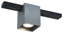 BABAR sqr 1xGU10 excl monofase track spot geborsteld staal