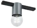 BABU 1xE27 excl Plafondlicht 1F-track geborsteld staal