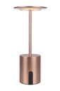 POPPY LED tafellamp 2W 180Lm IP44, herlaadbare batterij incl, koper